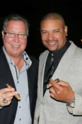 Ron "Jaws" Jaworski and Walter Briggs, Founder of WB Brand Cigars